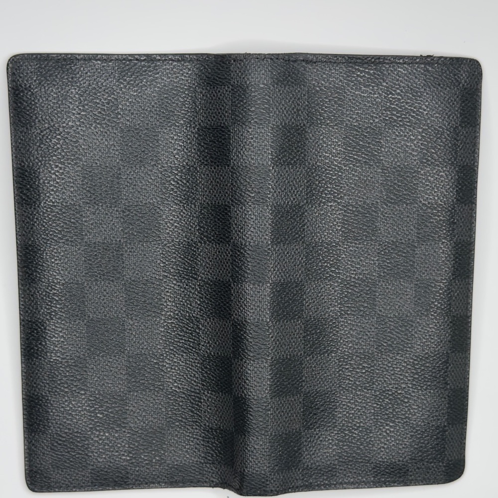 Louis Vuitton Graphite Brazza Damier Canvas Slim Long Wallet CheckBook | Unisex - Picture 3 of 8